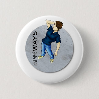 Macaron Rond 5 Cm Bouton rouge