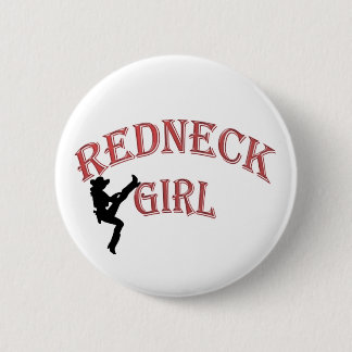 Macaron Rond 5 Cm Bouton rouge fille