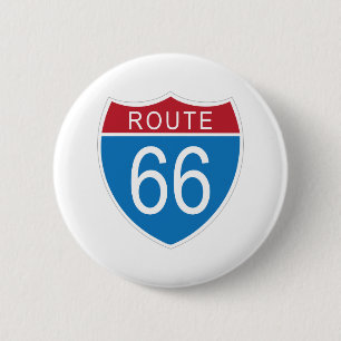 Macaron Rond 5 Cm Bouton Route 66