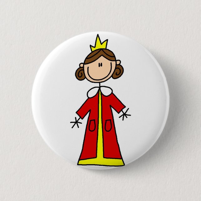Macaron Rond 5 Cm Bouton royal de la Reine (Devant)