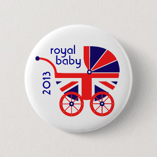 Macaron Rond 5 Cm Bouton royal de voiture d'enfant