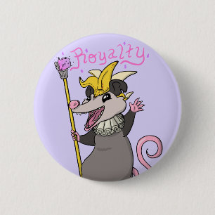 Macaron Rond 5 Cm Bouton royal d'opossum