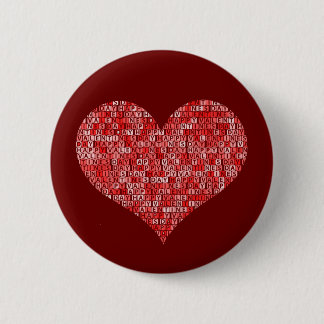 Macaron Rond 5 Cm Bouton Saint Valentin