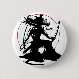 Macaron Rond 5 Cm Bouton samouraï