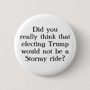 Macaron Rond 5 Cm Bouton sarcastique d'humour de tour orageux de