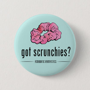 Macaron Rond 5 Cm Bouton Scrunchies