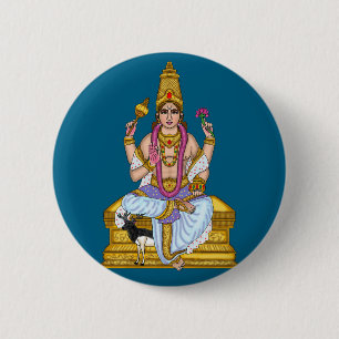 Macaron Rond 5 Cm Bouton Seigneur Céleste Chandra