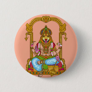 Macaron Rond 5 Cm Bouton Seigneur Narasimha