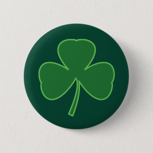 Macaron Rond 5 Cm Bouton shamrock