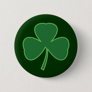 Macaron Rond 5 Cm Bouton shamrock