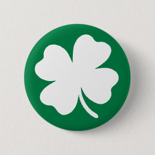 Macaron Rond 5 Cm Bouton shamrock
