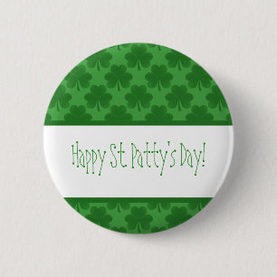 Macaron Rond 5 Cm Bouton Shamrock simple