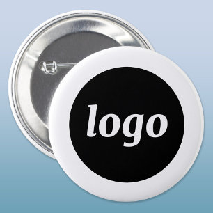 Macaron Rond 5 Cm Bouton Simple Logo Business