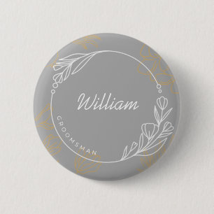 Macaron Rond 5 Cm Bouton simple personnalisé
