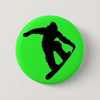 Macaron Rond 5 Cm Bouton Snowboarder