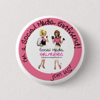Macaron Rond 5 Cm Bouton social d'amies de médias