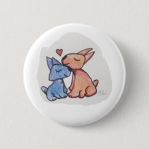 Macaron Rond 5 Cm Bouton SomeBunnyLovesYou