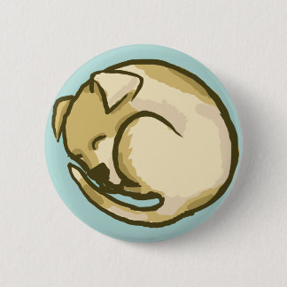 Macaron Rond 5 Cm Bouton somnolent de chiot