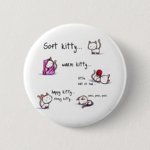 Macaron Rond 5 Cm bouton somnolent de minou