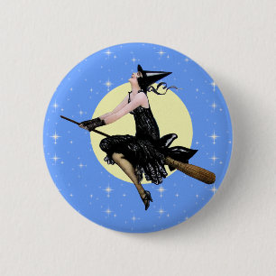 Macaron Rond 5 Cm Bouton Sorcière moderne