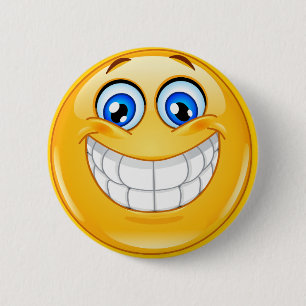 Macaron Rond 5 Cm Bouton SOURIRE