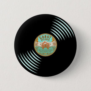 Macaron Rond 5 Cm Bouton Style rétro des enregistrements Gorst