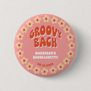 Macaron Rond 5 Cm Bouton super Bach Pin - Retro Bachelorette Favoris