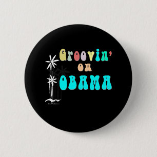 Macaron Rond 5 Cm Bouton super d'Obama