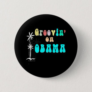 Macaron Rond 5 Cm Bouton super d'Obama