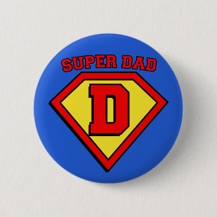 Macaron Rond 5 Cm Bouton superbe d'insigne de papa