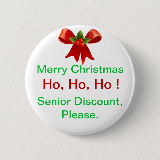 Macaron Rond 5 Cm Bouton supérieur de remise de Joyeux Noël (Devant)