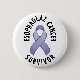 Macaron Rond 5 Cm Bouton Survivant du cancer de l'oesophage