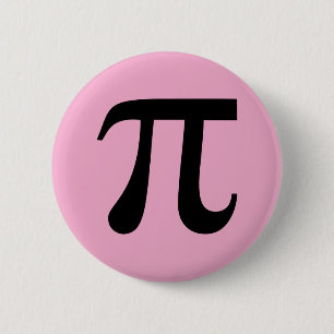 Macaron Rond 5 Cm Bouton Symbole mathématique Pi
