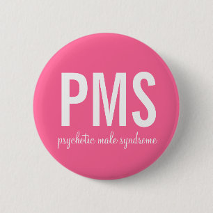 Macaron Rond 5 Cm Bouton Syndrome Psychotique Masculin (SPM)