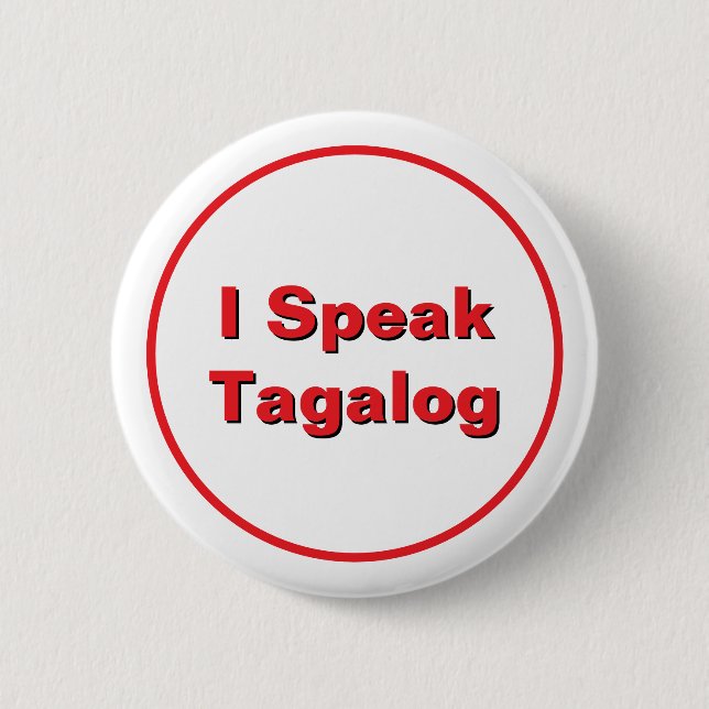 Macaron Rond 5 Cm Bouton Tagalog (Devant)
