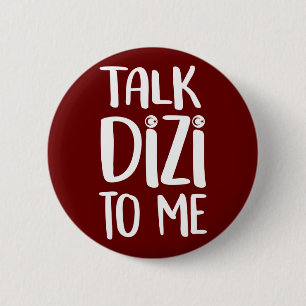 Macaron Rond 5 Cm Bouton Talk Dizi Bold Maroon