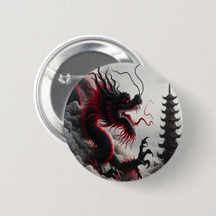 Macaron Rond 5 Cm Bouton Tempête de dragon