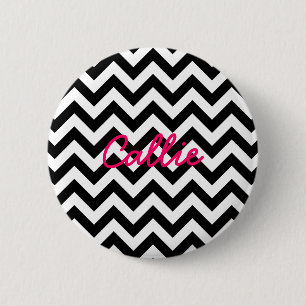 Macaron Rond 5 Cm Bouton tendance Chevron