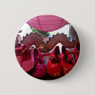 Macaron Rond 5 Cm Bouton tendre rose de chaussures de lanterne, de