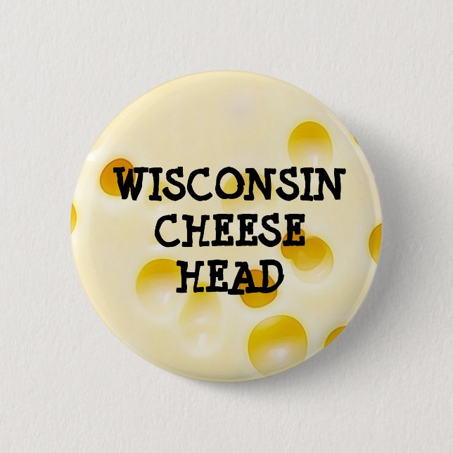 Macaron Rond 5 Cm Bouton Tête de fromage Wisconsin (Devant)