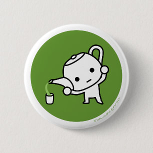 Macaron Rond 5 Cm Bouton - thé vert - billet vert