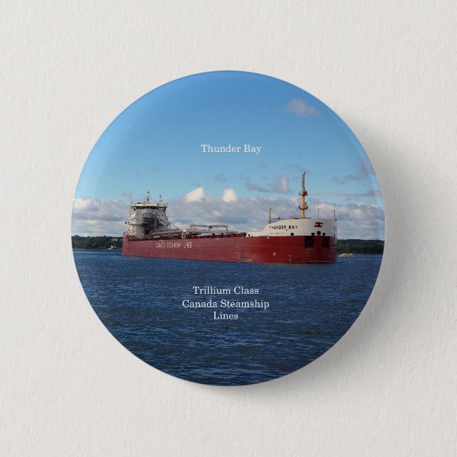 Macaron Rond 5 Cm Bouton Thunder Bay (Devant)