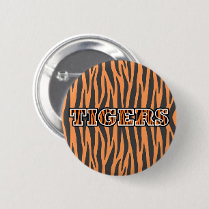 Macaron Rond 5 Cm Bouton TIGERS