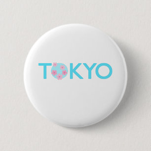 Macaron Rond 5 Cm Bouton Tokyo