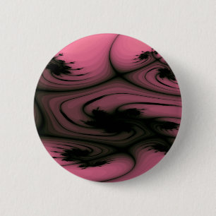 Macaron Rond 5 Cm Bouton Tourbillons Gothiques