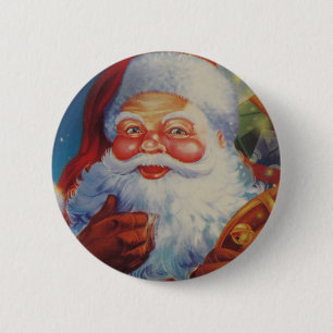 Macaron Rond 5 Cm Bouton très Cool du Père Noël