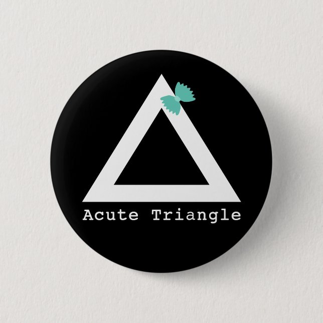 Macaron Rond 5 Cm Bouton Triangle Aigu (Devant)