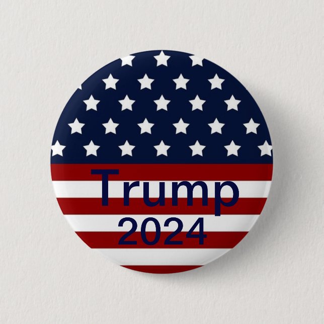 Macaron Rond 5 Cm Bouton Trump (Devant)