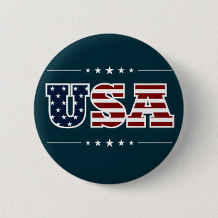 Macaron Rond 5 Cm Bouton USA