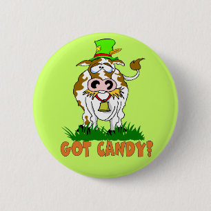 Macaron Rond 5 Cm Bouton Vache de bonbon